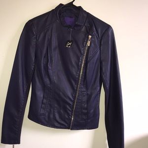 Faux leather jacket